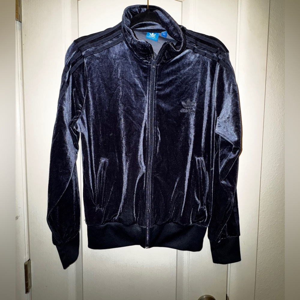 Adidas Women's Navy Velvet Jacket